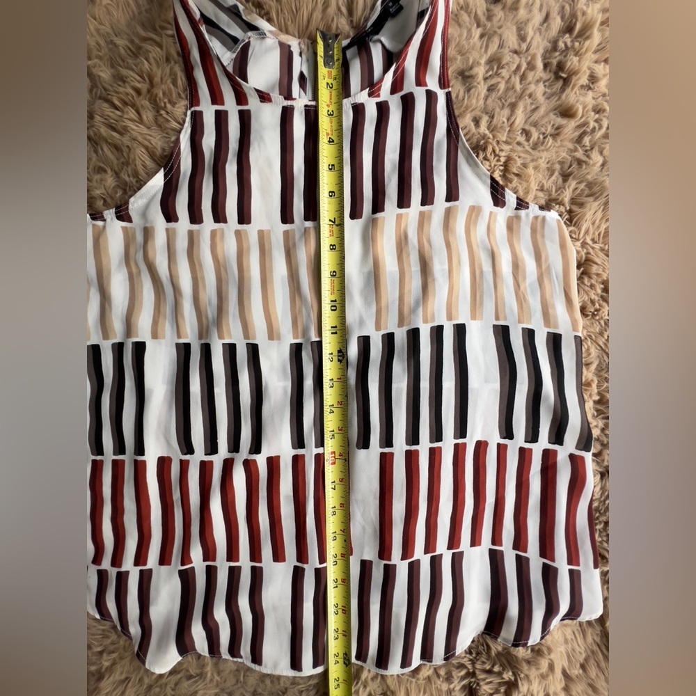 Apt.9 Multi Color Satin Blouse Size M - image 7